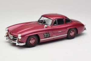 Mercedes 300 SL W198 Rosso Fuoco Minichamps 1:18 180039008 Pressofusione