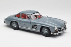 Mercedes 300 SL W198 Graphite Grigio Minichamps 1:18 180039005 Pressofusione — immagine 6 di 8