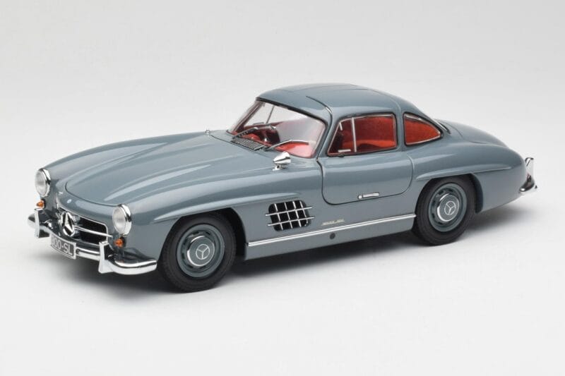 Mercedes 300 SL W198 Graphite Grigio Minichamps 1:18 180039005 Pressofusione
