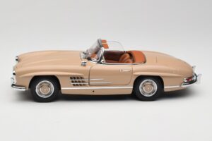 Mercedes 300 SL W198 Roadster Marrone Chiaro Minichamps 1:18 180039032 Pressofusione — immagine 4 di 8
