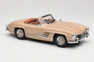 Mercedes 300 SL W198 Roadster Marrone Chiaro Minichamps 1:18 180039032 Pressofusione — immagine 6 di 8