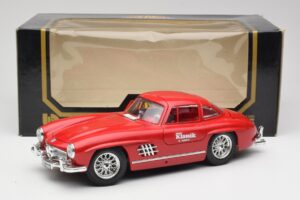Mercedes 300 SL W198 Red Metallic Bburago 1:18 3013-M1 Pressofusione — immagine 8 di 8