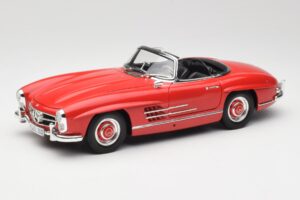 Mercedes 300 SL W198 Roadster Rosso Con Hardtop Minichamps 1:18 180039041 Pressofusione