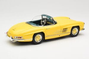 Mercedes 300 SL W198 Roadster Hardtop Signal Yellow Minichamps 1:18 180039044 Pressofusione — immagine 4 di 9