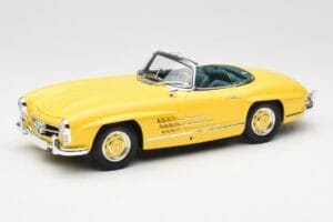 Mercedes 300 SL W198 Roadster Hardtop Signal Yellow Minichamps 1:18 180039044 Pressofusione