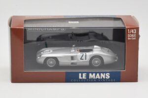 Mercedes 300 SLR #21 K. Kling / A. Simon 24 Hours of Le Mans 1955 Minichamps 1:43 432553021 Pressofusione — immagine 4 di 4