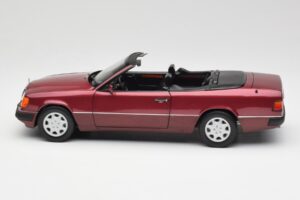 Mercedes 300CE-24 A124 Cabriolet Almandine Rosso Metallizzato Norev 1:18 B66040616 Pressofusione — immagine 4 di 8