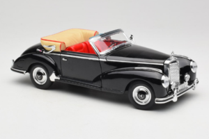 Mercedes 300S W188 Roadster Nero Welly 1:18 801-3271398 Pressofusione — immagine 6 di 8