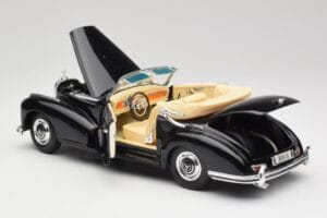 Mercedes 300SC W188 Obsidian Nero Maisto 1:18 806B Pressofusione — immagine 5 di 8