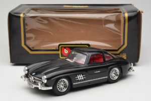 Mercedes 300SL Nero Bburago 1:18 3015-M3 Pressofusione — immagine 8 di 8