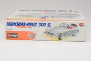Mercedes 300SL Roadster Argento Bburago 1:18 7043 Pressofusione — immagine 2 di 4