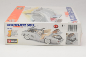 Mercedes 300SL Roadster Argento Bburago 1:18 7043 Pressofusione — immagine 4 di 4