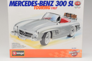 Mercedes 300SL Roadster Argento Bburago 1:18 7043 Pressofusione