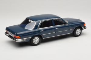 Mercedes 350 SEL W116 Hansa Blue Norev 1:18 183976 Pressofusione — immagine 3 di 8