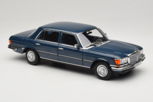 Mercedes 350 SEL W116 Hansa Blue Norev 1:18 183976 Pressofusione — immagine 6 di 8