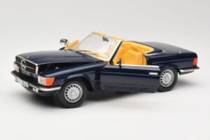 Mercedes 350 SL R107 Blu Scuro Sun Star 1:18 MB003 Pressofusione — immagine 2 di 8