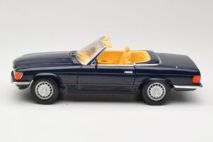 Mercedes 350 SL R107 Blu Scuro Sun Star 1:18 MB003 Pressofusione — immagine 4 di 8