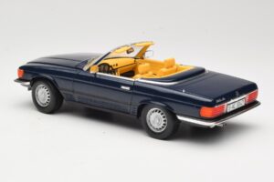 Mercedes 350 SL R107 Blu Scuro Sun Star 1:18 MB003 Pressofusione — immagine 7 di 8