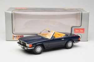 Mercedes 350 SL R107 Blu Scuro Sun Star 1:18 MB003 Pressofusione — immagine 8 di 8