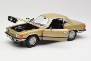 Mercedes 350 SL R107 Oro Sun Star 1:18 MB004 Pressofusione — immagine 2 di 8
