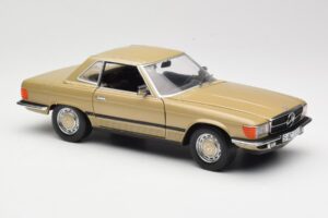 Mercedes 350 SL R107 Oro Sun Star 1:18 MB004 Pressofusione — immagine 6 di 8