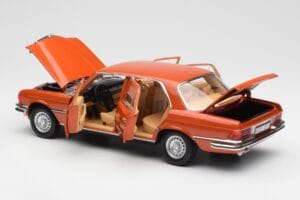 Mercedes 450 SEL 6.9 W116 Arancione Metallic Norev 1:18 183459 Pressofusione — immagine 5 di 8