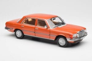 Mercedes 450 SEL 6.9 W116 Arancione Metallic Norev 1:18 183459 Pressofusione — immagine 6 di 8