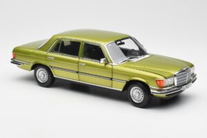 Mercedes 450 SEL W116 Citrus Verde Edizione Dealer Norev 1:18 B66040683 Pressofusione — immagine 6 di 8