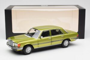 Mercedes 450 SEL W116 Citrus Verde Edizione Dealer Norev 1:18 B66040683 Pressofusione — immagine 8 di 8