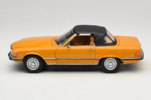 Mercedes 450 SL R107 Cayenne Orange Norev 1:18 183350 Pressofusione — immagine 5 di 10