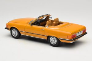 Mercedes 450 SL R107 Cayenne Orange Norev 1:18 183350 Pressofusione — immagine 9 di 10