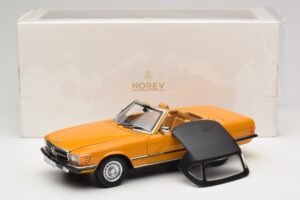 Mercedes 450 SL R107 Cayenne Orange Norev 1:18 183350 Pressofusione — immagine 10 di 10