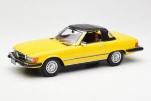 Mercedes 450SL R107 Giallo US Version Norev 1:18 183727 Pressofusione — immagine 3 di 9