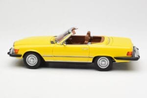 Mercedes 450SL R107 Giallo US Version Norev 1:18 183727 Pressofusione — immagine 5 di 9