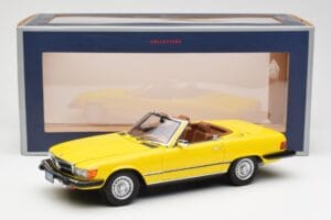 Mercedes 450SL R107 Giallo US Version Norev 1:18 183727 Pressofusione — immagine 9 di 9