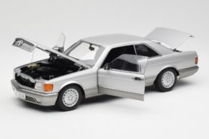Mercedes 500 SEC C126 Argento AUTOart 1:18 76212 Pressofusione — immagine 2 di 8