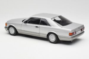 Mercedes 500 SEC C126 Argento AUTOart 1:18 76212 Pressofusione — immagine 7 di 8