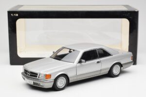 Mercedes 500 SEC C126 Argento AUTOart 1:18 76212 Pressofusione — immagine 8 di 8