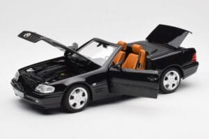 Mercedes SL 500 R129 Nero Norev 1:18 183750 Pressofusione — immagine 2 di 10
