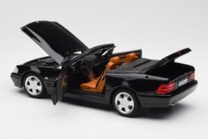 Mercedes SL 500 R129 Nero Norev 1:18 183750 Pressofusione — immagine 7 di 10
