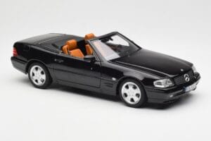 Mercedes SL 500 R129 Nero Norev 1:18 183750 Pressofusione — immagine 8 di 10