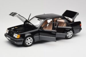 Mercedes 500E W124 Nero Edizione Limitata Norev 1:18 183949 Pressofusione — immagine 2 di 12