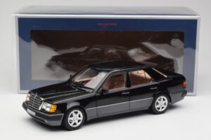 Mercedes 500E W124 Nero Edizione Limitata Norev 1:18 183949 Pressofusione — immagine 12 di 12