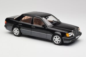 Mercedes 500E W124 Nero Edizione Limitata Norev 1:18 183949 Pressofusione — immagine 6 di 12