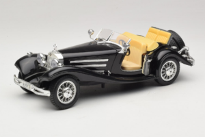 Mercedes 500K Roadster Nero Bburago 1:18 3020-P2 Pressofusione — immagine 2 di 8