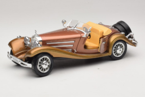 Mercedes 500K Roadster Rame Metallic Bburago 1:18 3020-P1 Pressofusione — immagine 2 di 8