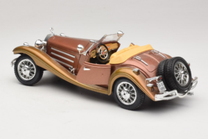 Mercedes 500K Roadster Rame Metallic Bburago 1:18 3020-P1 Pressofusione — immagine 5 di 8