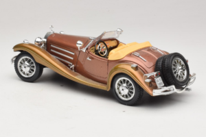 Mercedes 500K Roadster Rame Metallic Bburago 1:18 3020-P1 Pressofusione — immagine 7 di 8