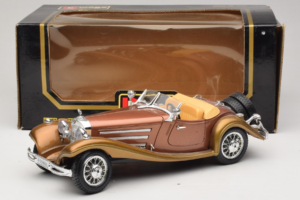 Mercedes 500K Roadster Rame Metallic Bburago 1:18 3020-P1 Pressofusione — immagine 8 di 8