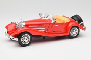 Mercedes 500K Roadster Rosso Bburago 1:18 3020 Pressofusione
